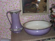 Bowl And Pitcher Very Large Antique $125.00